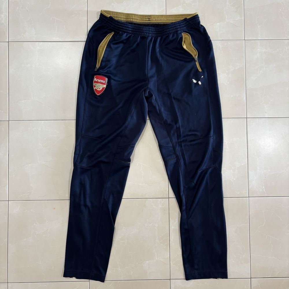Puma Arsenal FC Gunners Football Soccer Training Sweatpants Men L Navy Joggers